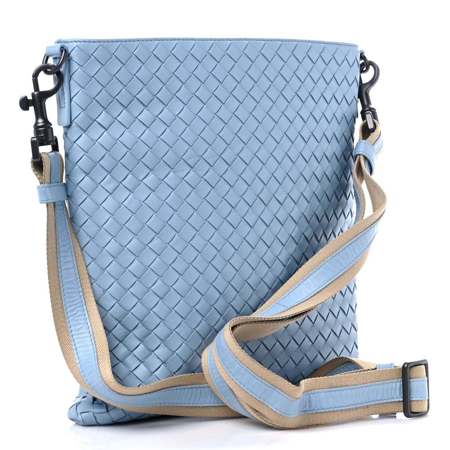 Nappa Intrecciato VN Crossbody Messenger Bag Ciel