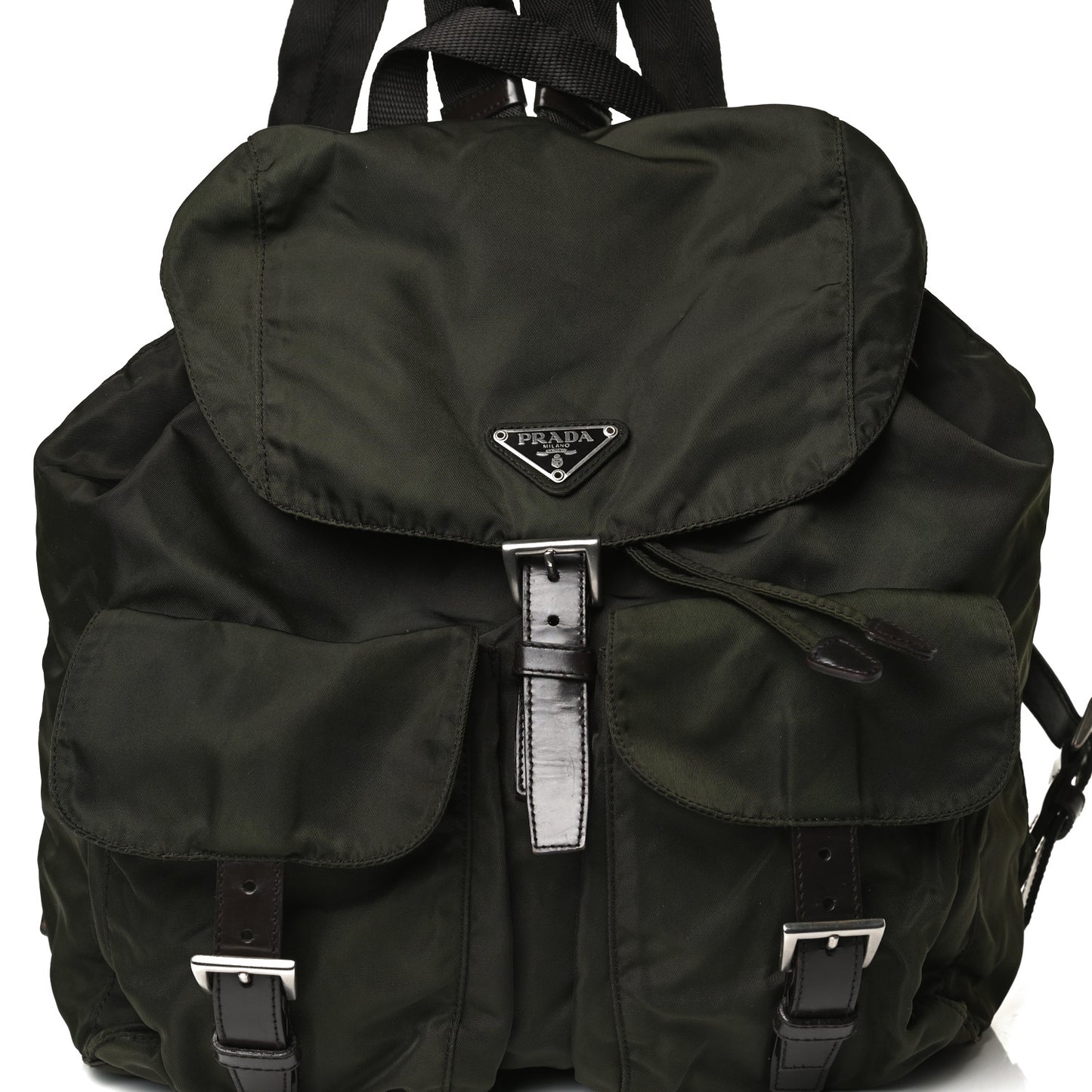Nylon Vela Large Backpack Green