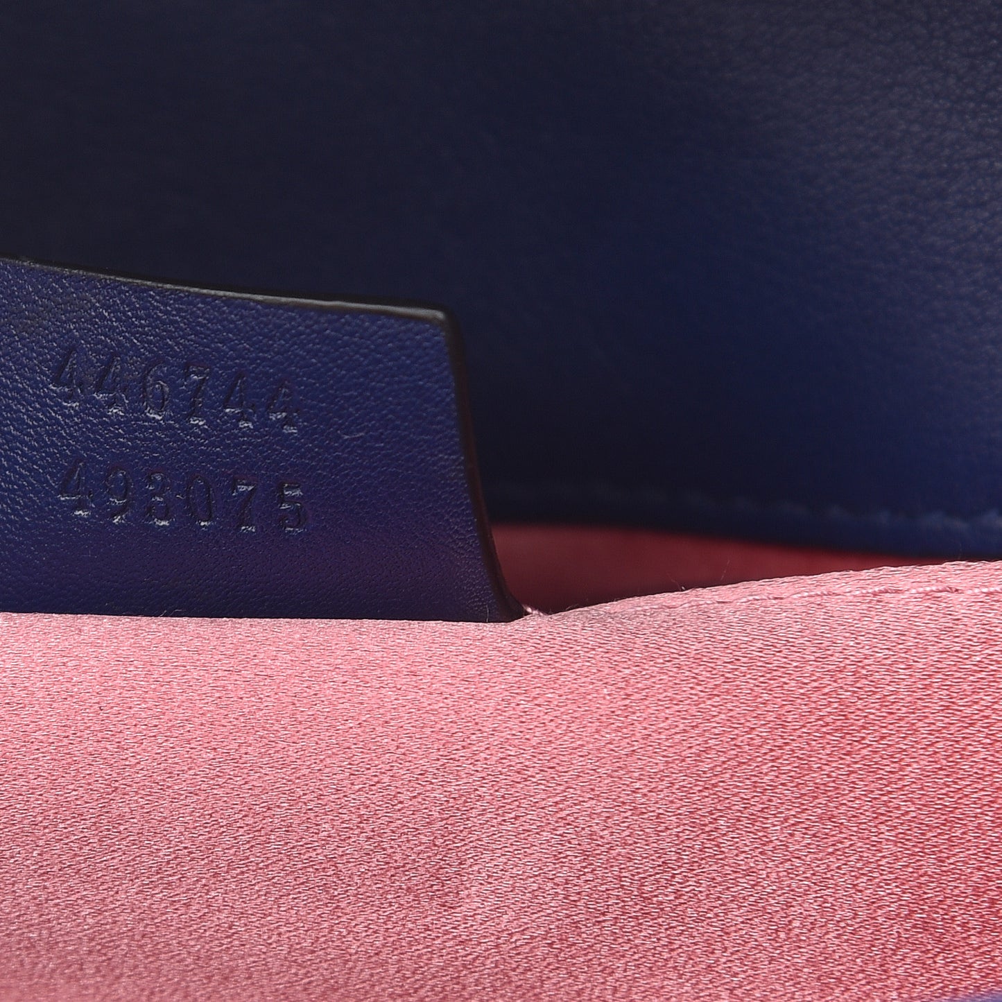 Velvet Matelasse Mini GG Marmont Shoulder Bag Cobalt Blue