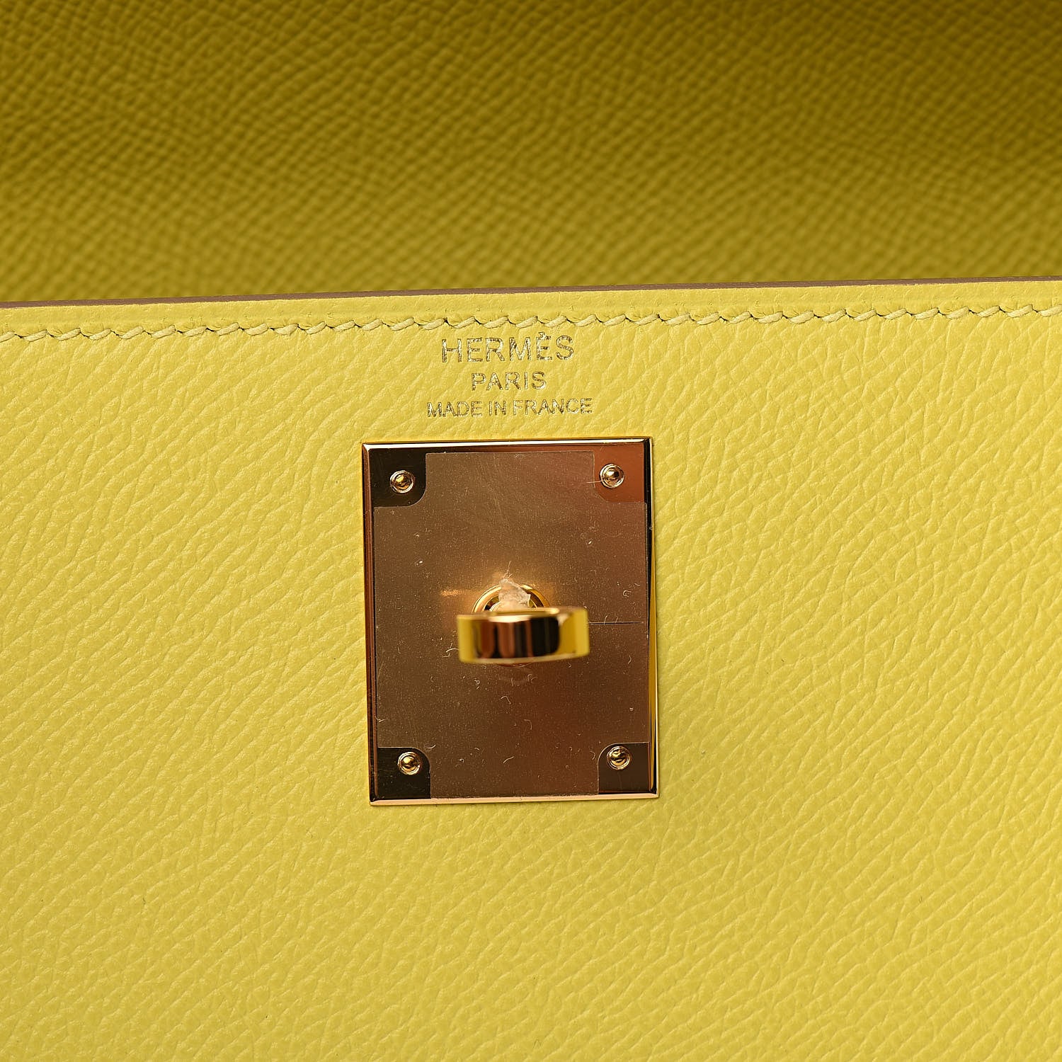 Hermes Epsom Kelly Sellier 28 Lime 21 of 36