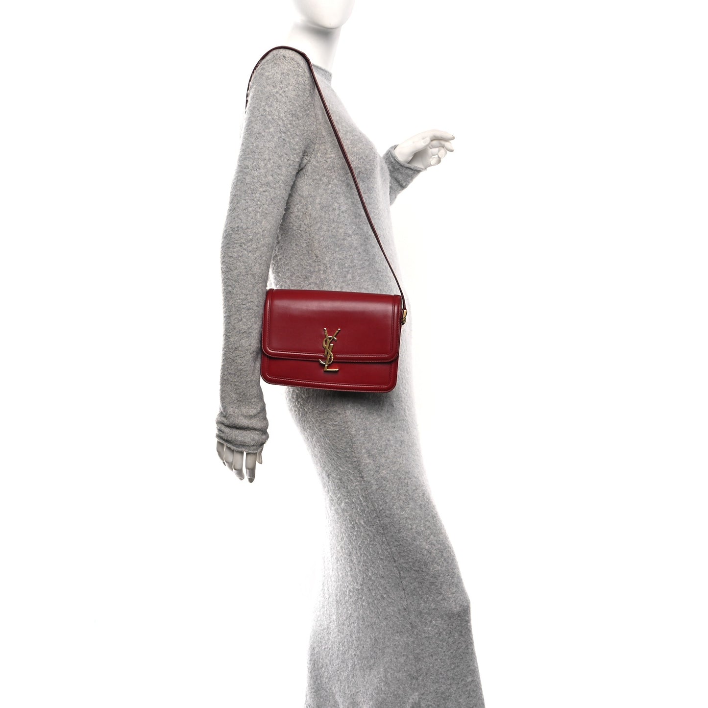 Box Calfskin Monogram Medium Solferino Satchel Rouge Opyum