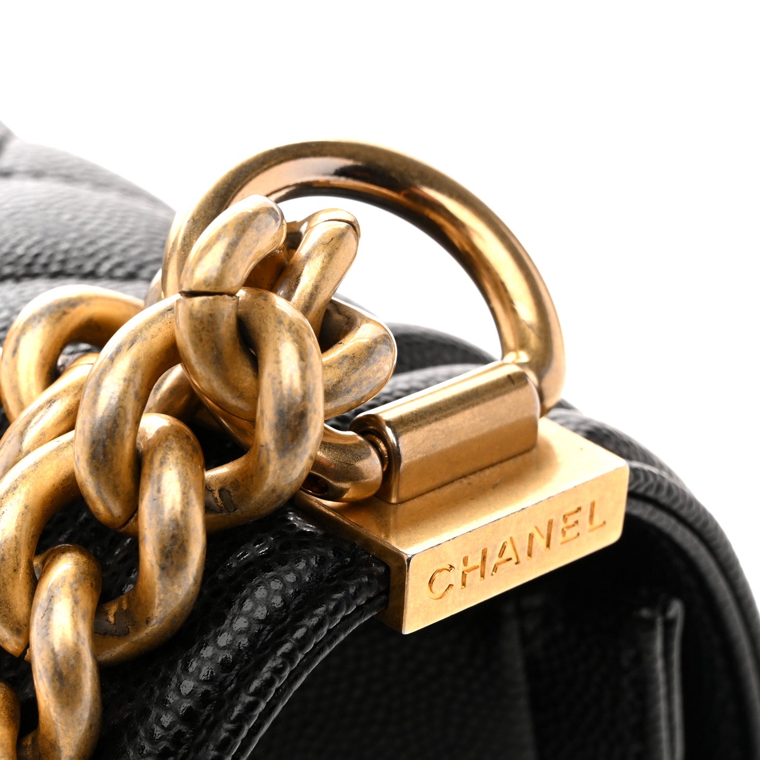 Chanel Caviar Quilted Medium Boy Flap Black 11 of 13