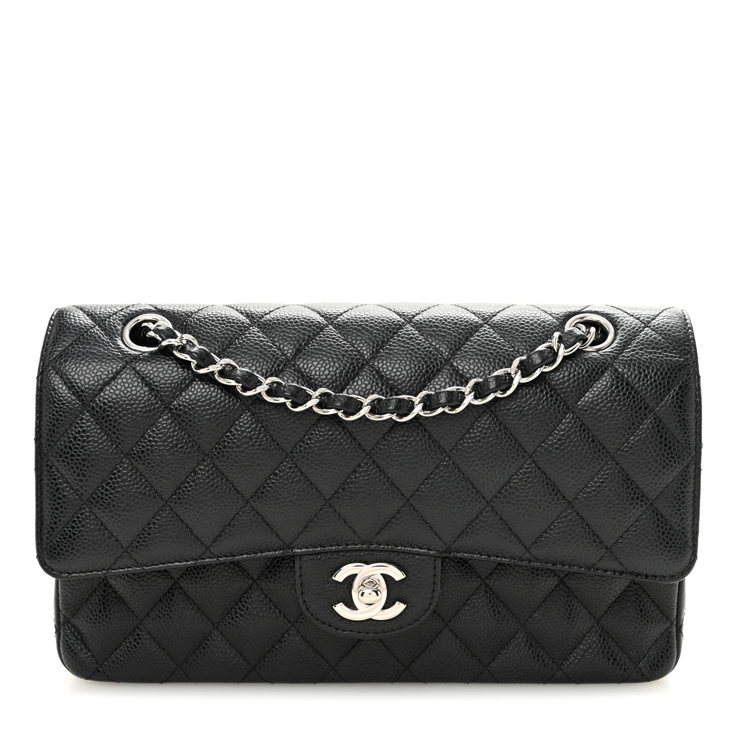 Chanel Caviar Quilted Medium Double Flap Black 1 of 10