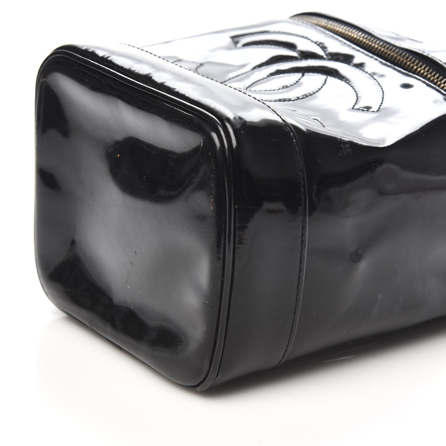 Patent Vanity Cosmetic Case Black