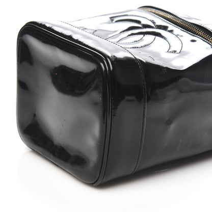 Chanel Patent Vanity Cosmetic Case Black 10 of 10