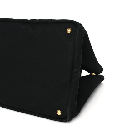 Prada Canvas Large Canapa Logo Tote Black 9 of 9
