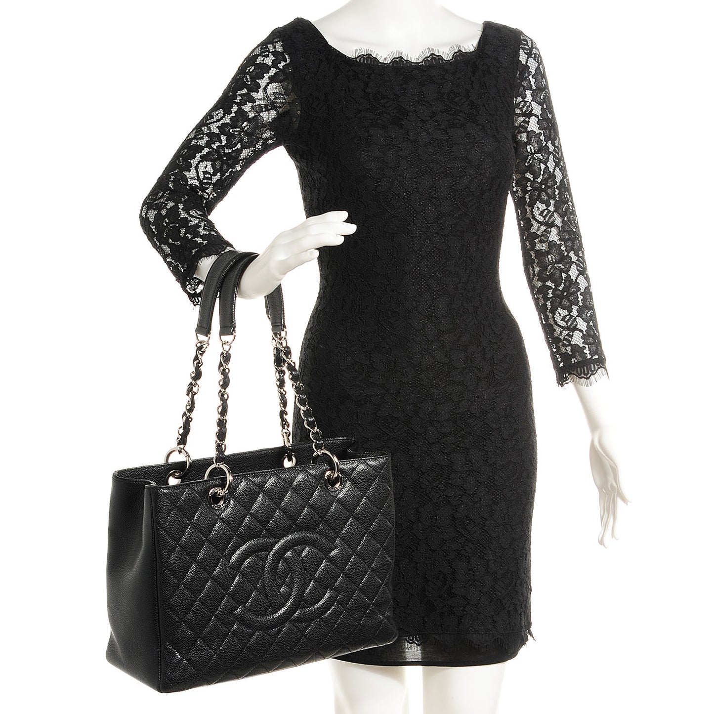 Caviar Grand Shopping Tote GST Black