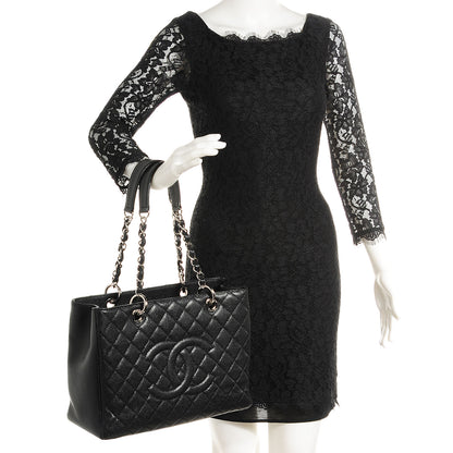 Chanel Caviar Grand Shopping Tote GST Black 2 of 7