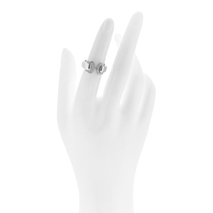 Cartier 18K White Gold Diamond C De Cartier Ring 50 5.5 2 of 4