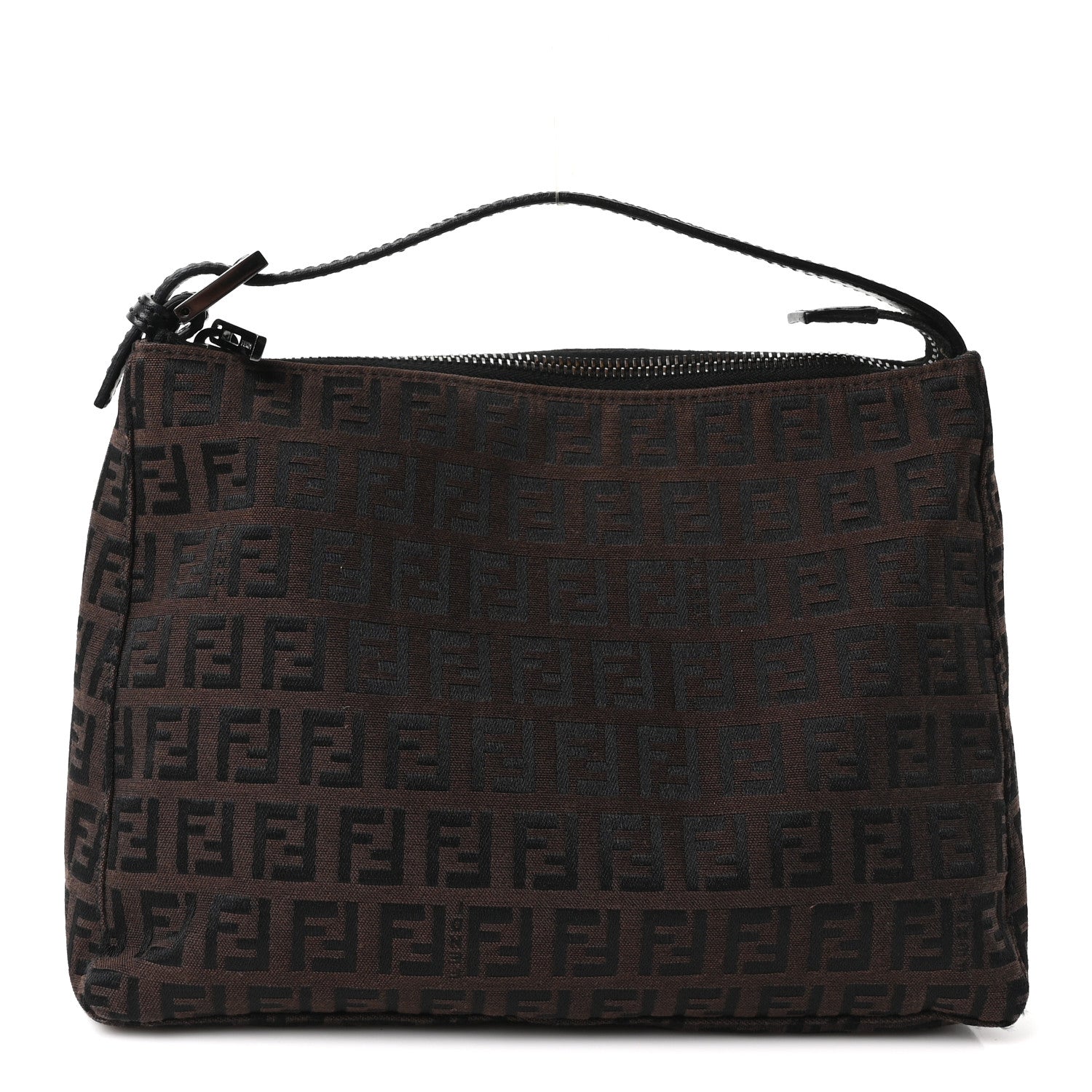 Fendi Zucchino Mini Pochette Tobacco Moro 1 of 9