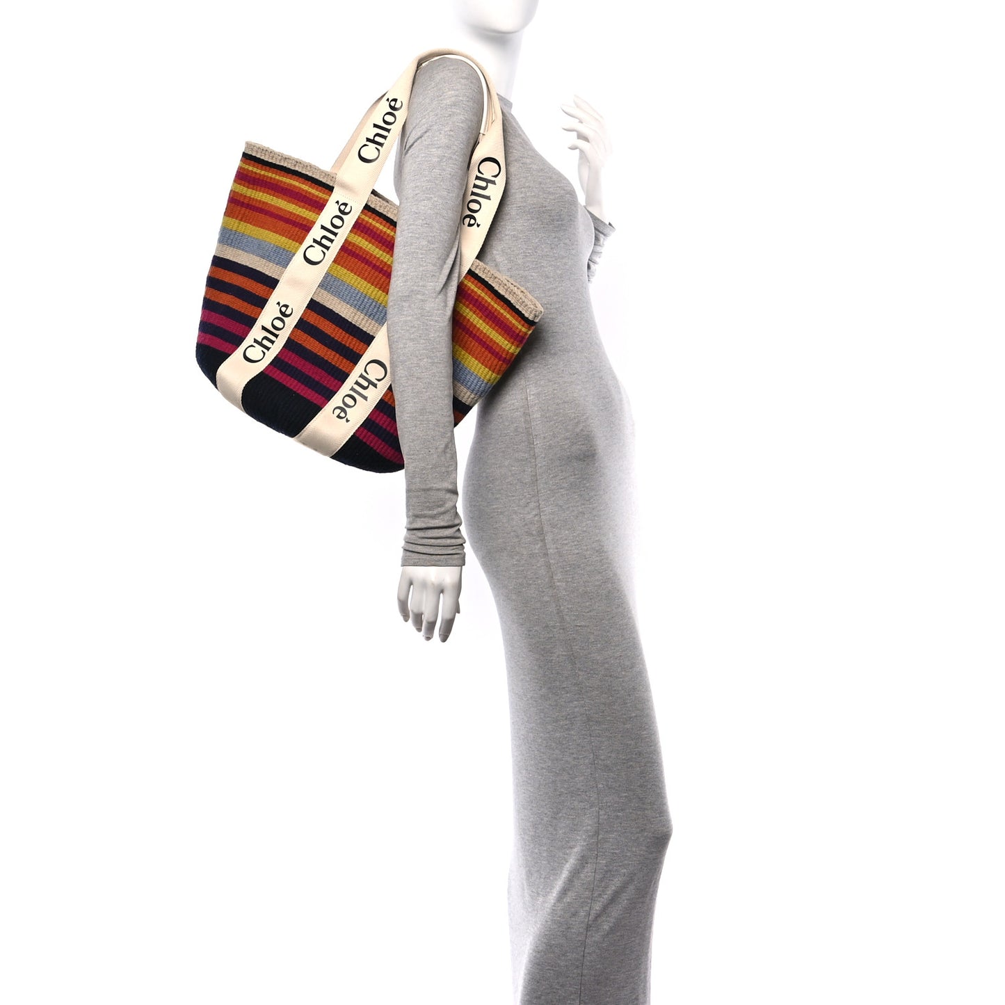 X MIFUKO Woven Large Woody Basket Tote Multicolor