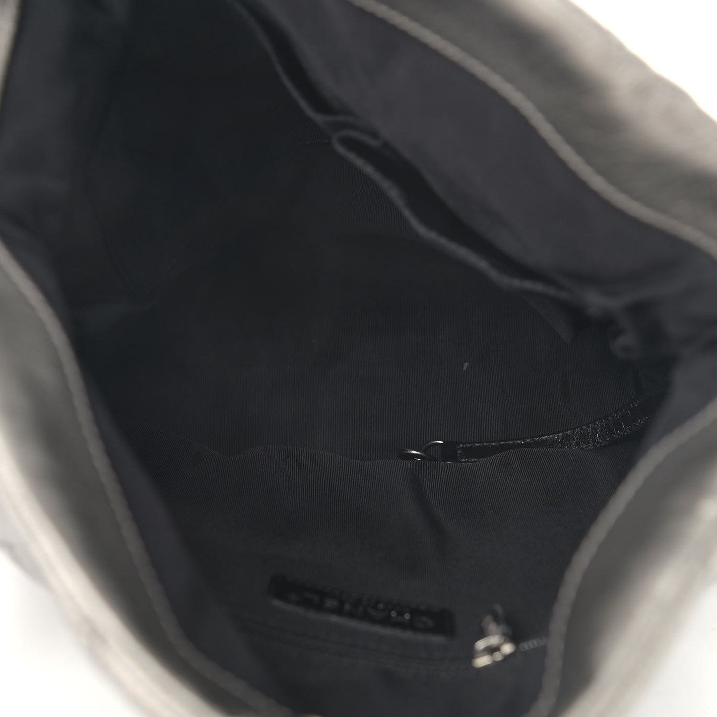 Metallic Aged Calfskin Quilted Medium Chain Me Hobo Grey