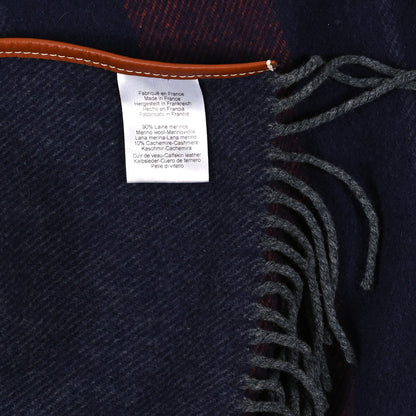 Hermes Merino Wool Cashmere Rocabar Poncho Gris 3 of 3
