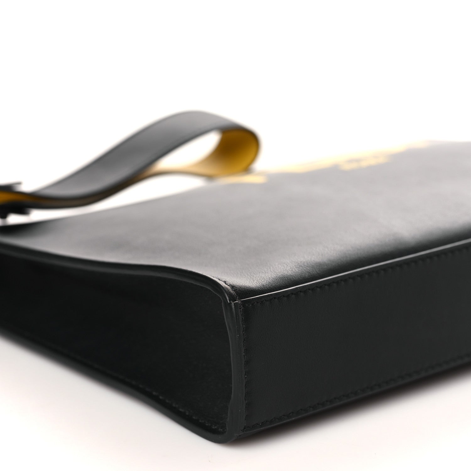 Fendi Vitello Grace Light Logo Clutch Bag Black Sunflower 8 of 9
