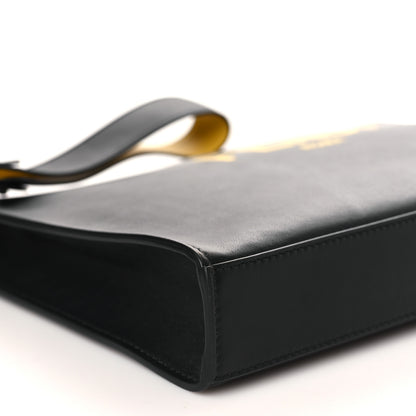 Fendi Vitello Grace Light Logo Clutch Bag Black Sunflower 8 of 9
