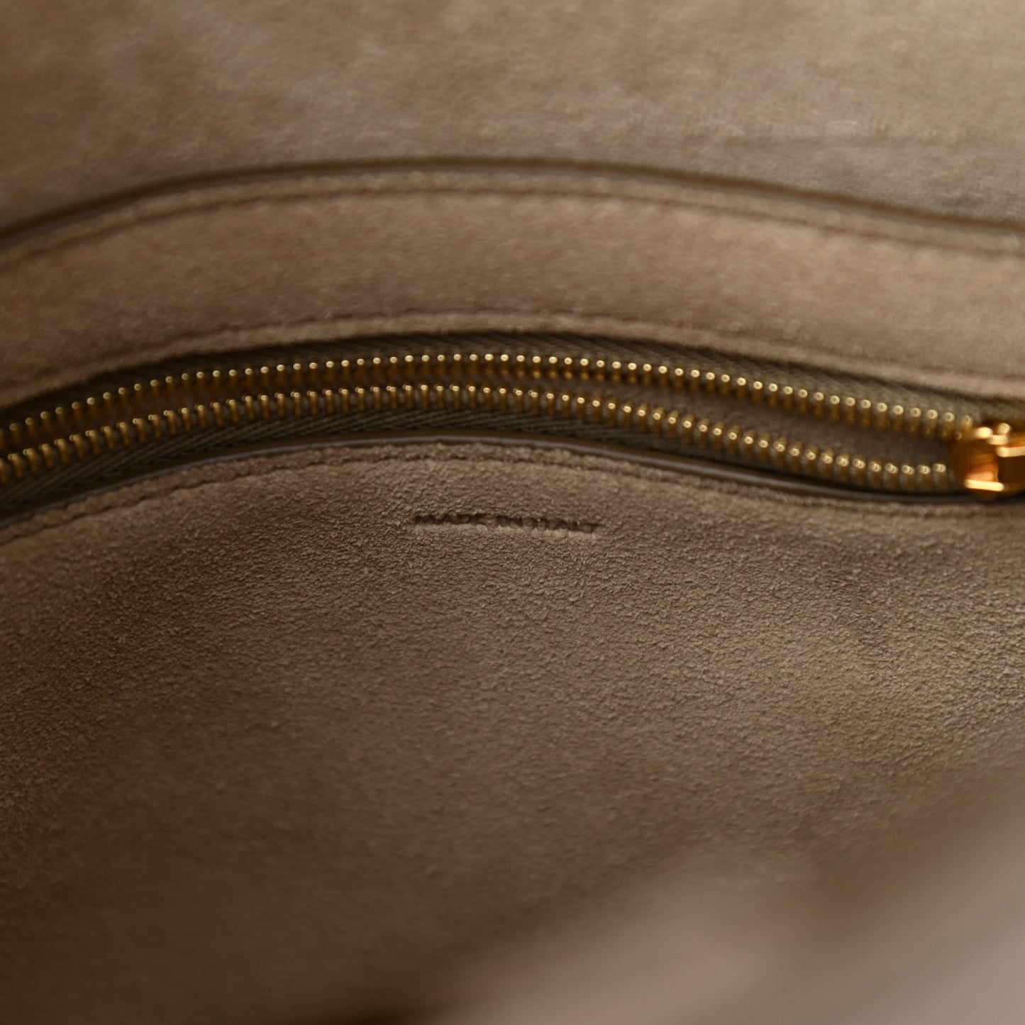 Soft Grained Calfskin Small Sangle Bucket Bag Taupe