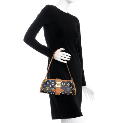 Louis Vuitton Monogram Multicolor Shirley Black 2 of 9