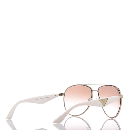 Prada Aviator Sunglasses SPR 53Q White 4 of 8