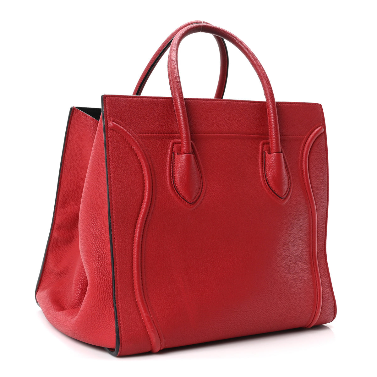 Celine Baby Grained Calfskin Medium Phantom Luggage Carmin 3 of 10