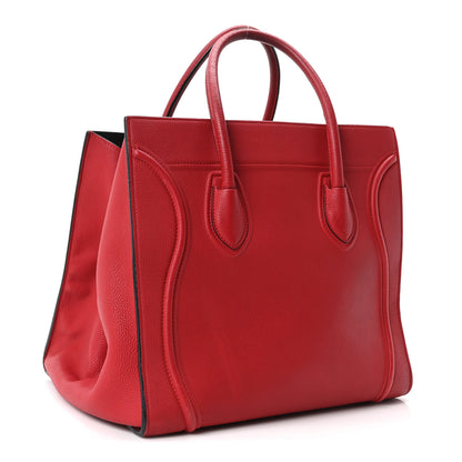 Celine Baby Grained Calfskin Medium Phantom Luggage Carmin 3 of 10