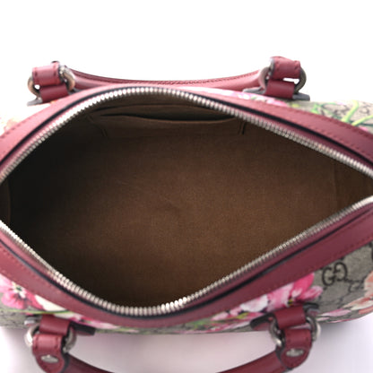 Gucci GG Supreme Monogram Blooms Small Boston Beige Multicolor Dry Rose 5 of 9