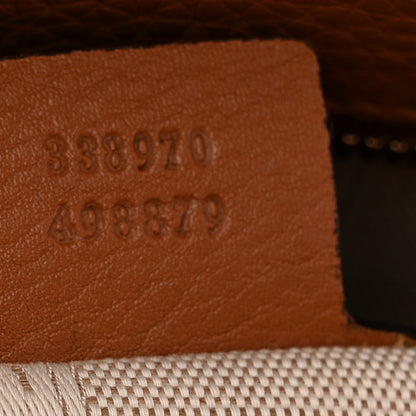 Gucci Calfskin Large Label Tote Brown 7 of 14