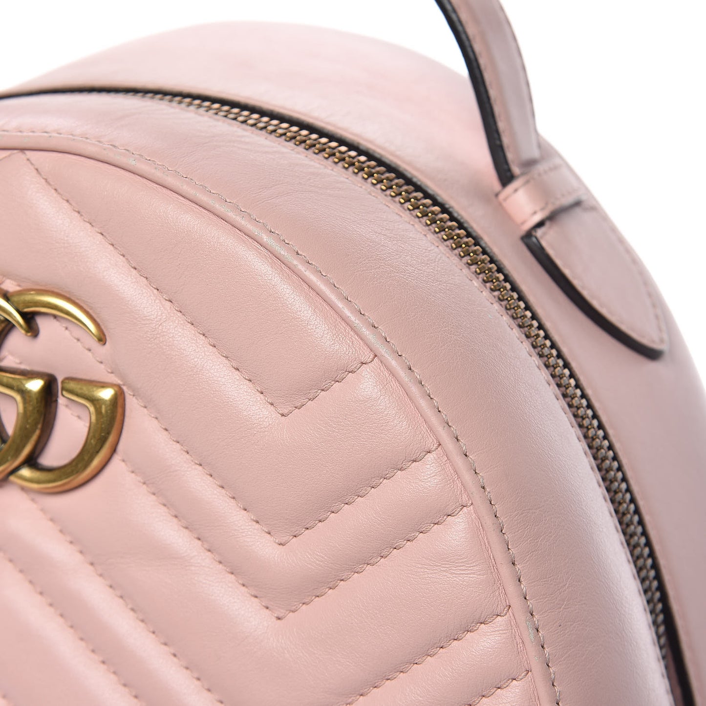 Calfskin Matelasse GG Marmont Dome Backpack Perfect Pink