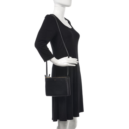 Celine Lambskin Small Trio Crossbody Bag Black 2 of 11