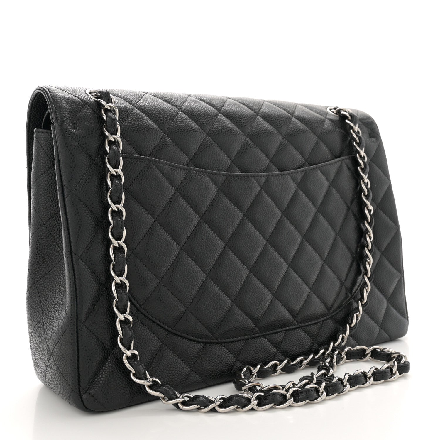 Chanel Caviar Quilted Maxi Double Flap Black 2 of 13