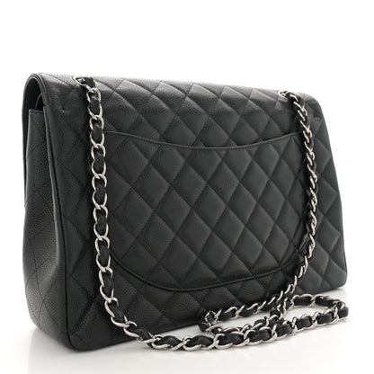 Chanel Caviar Quilted Maxi Double Flap Black 2 of 13