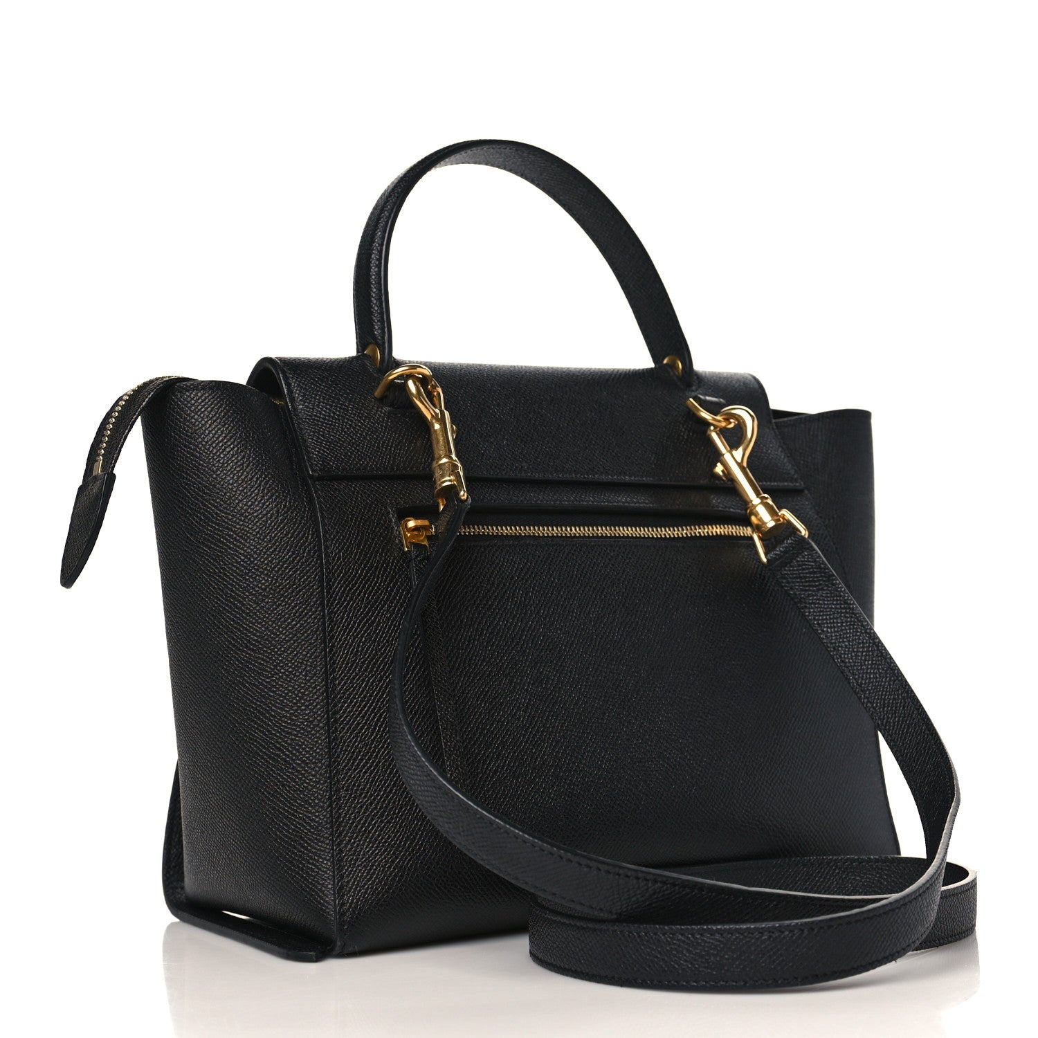Celine Grained Calfskin Micro Belt Bag Black 3 of 9