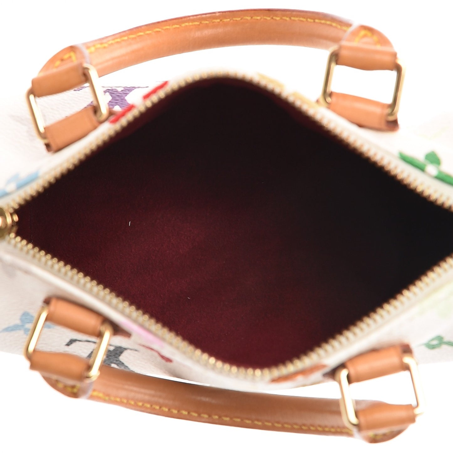 Monogram Multicolor Mini Sac HL Speedy White