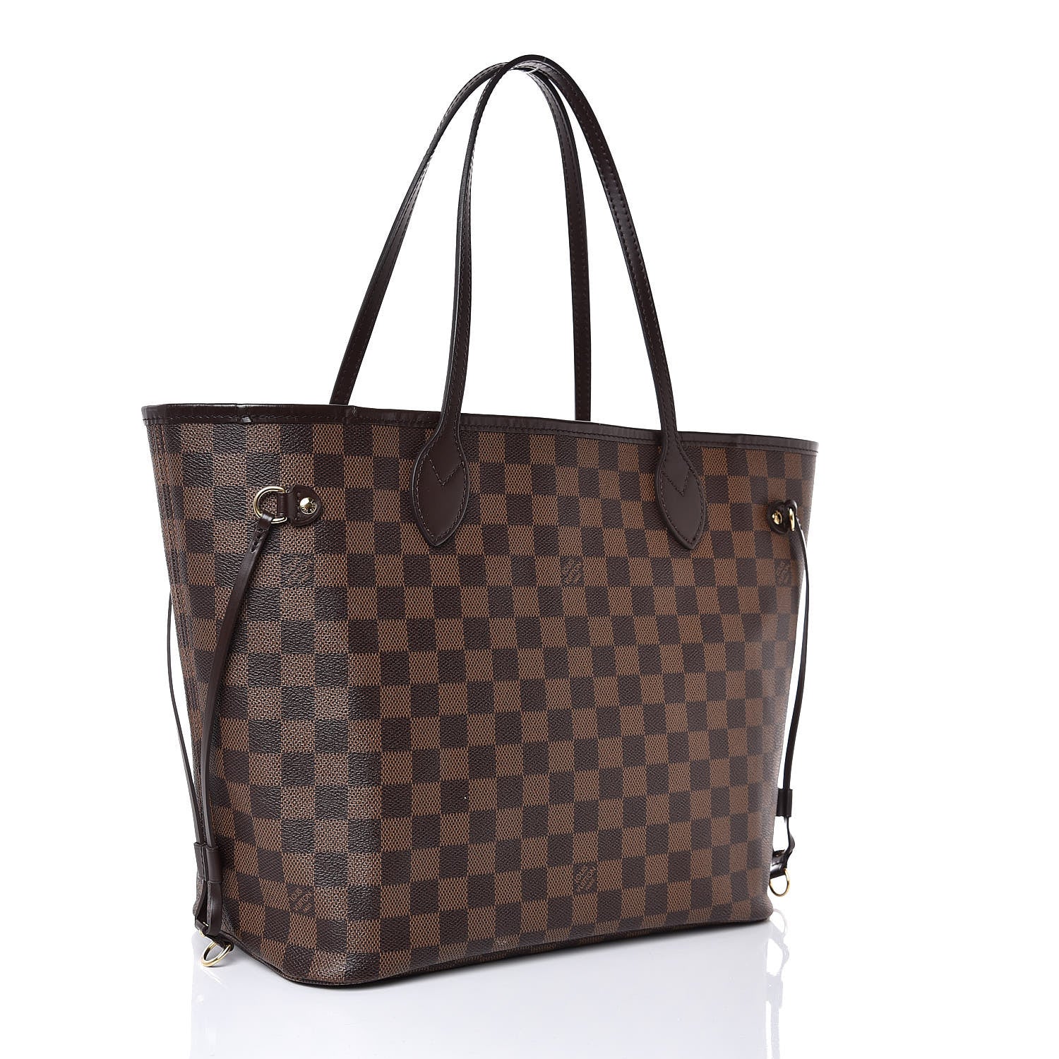 Louis Vuitton Damier Ebene Neo Neverfull MM Rose Ballerine 3 of 9