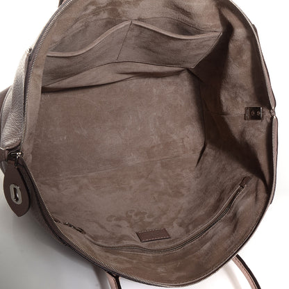 Louis Vuitton Taurillon Soft Lockit MM Taupe Petale 5 of 7