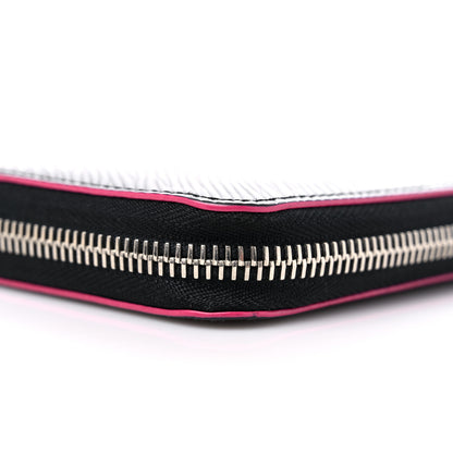 Louis Vuitton Epi Zippy Wallet Black Hot Pink 9 of 13