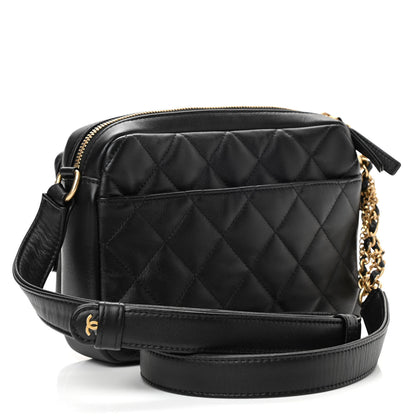 Chanel Calfskin Quilted Small Camera Case Black 3 of 11
