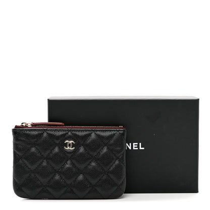 Chanel Caviar Quilted Small Cosmetic Case Black 8 of 8