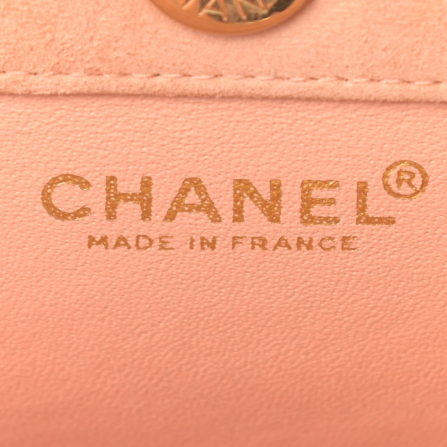 Chanel Suede Calfskin Shoulder Bag Light Orange 6 of 14