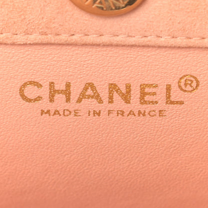 Chanel Suede Calfskin Shoulder Bag Light Orange 6 of 14