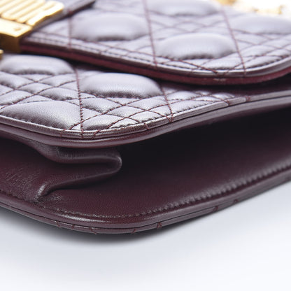 Christian Dior Lambskin Cannage Large Dioraddict Flap Bag Burgundy 12 of 15