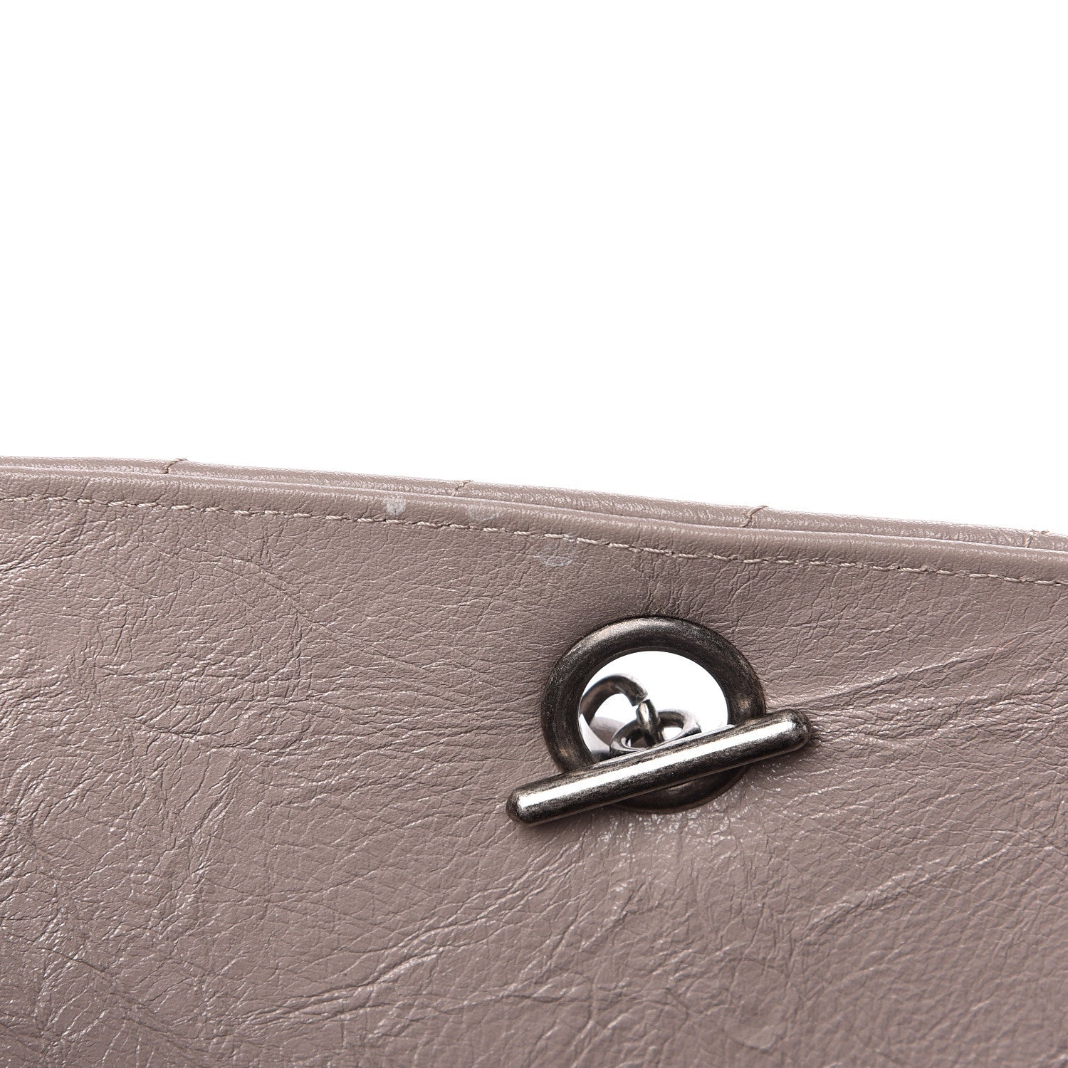 Chanel Aged Calfskin Chevron Quilted Timeless Tote Grey 11 of 15