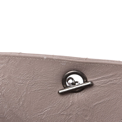 Chanel Aged Calfskin Chevron Quilted Timeless Tote Grey 11 of 15