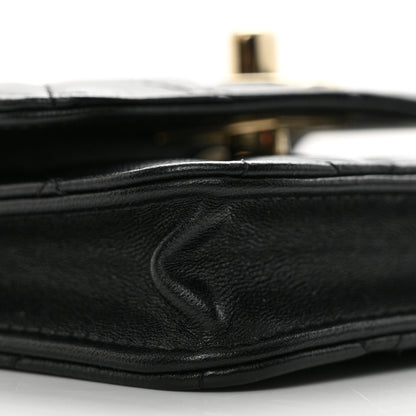 Chanel Lambskin Quilted Trendy CC Card Holder On Chain Black 10 of 12