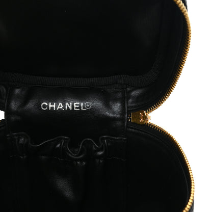Chanel Caviar Vanity Cosmetic Case Black 6 of 8