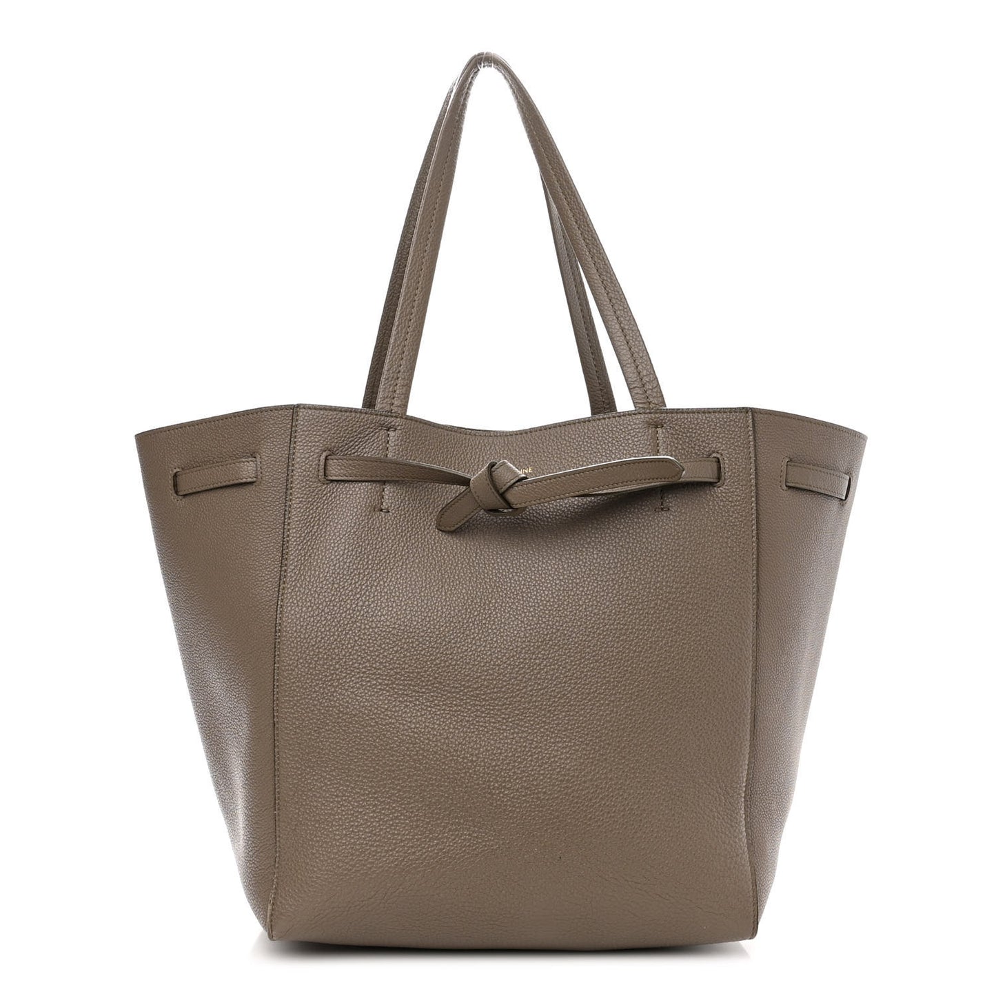 Soft Grained Calfskin Small Belt Cabas Phantom Taupe