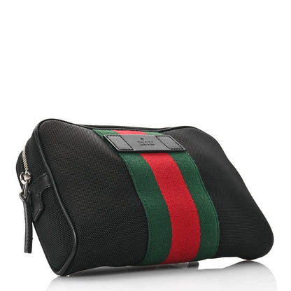 Gucci Canvas Web Slim Belt Bag Black 4 of 10