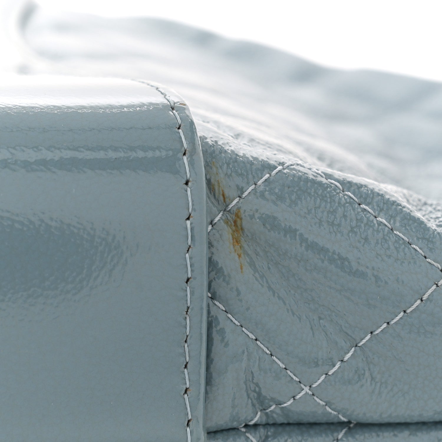Chanel Patent Goatskin Quilted Small Gabrielle Backpack Blue 9 of 9