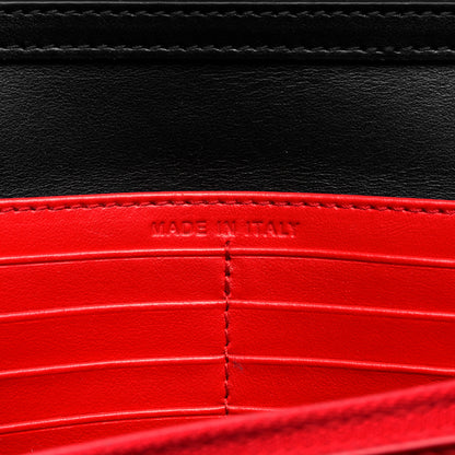 Christian Louboutin Grained Calfskin Spikes Loubinthesky Paloma Wallet On Chain Black Multimetal 9 of 10
