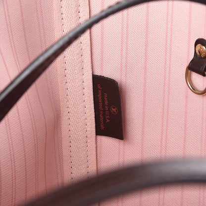 Louis Vuitton Damier Ebene Neo Neverfull MM Rose Ballerine 8 of 8