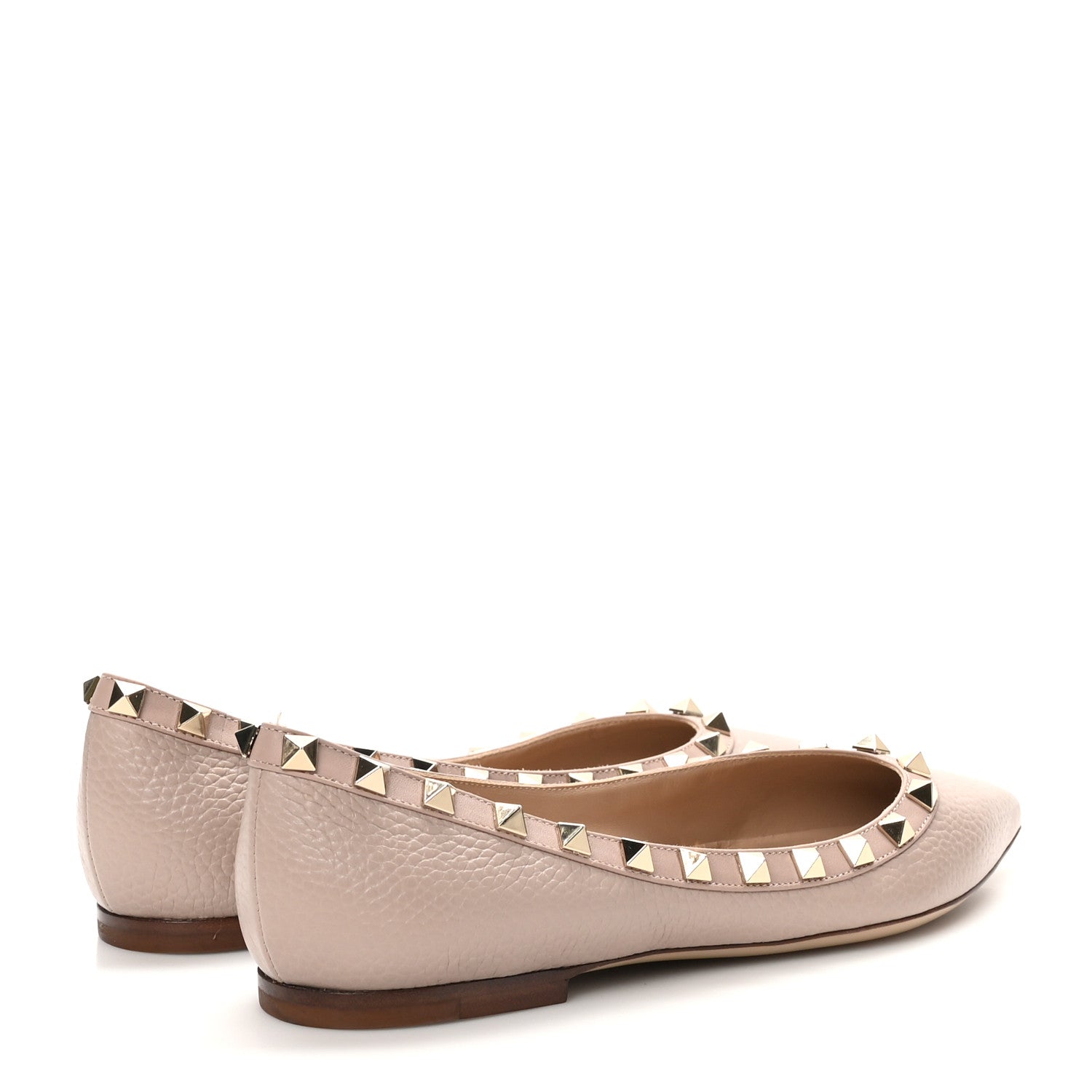 Valentino Garavani Nappa Rockstud Ballerina Flats 36 Poudre 5 of 10